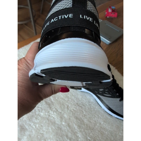 RBX Ajax Men's Live Life Active Athletic Running Shoes Gray/Black EUC Sz 9 - Picture 7 of 8